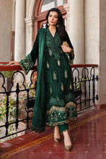 Load image into Gallery viewer, Embroidered Velvet Suit | DL-1212
