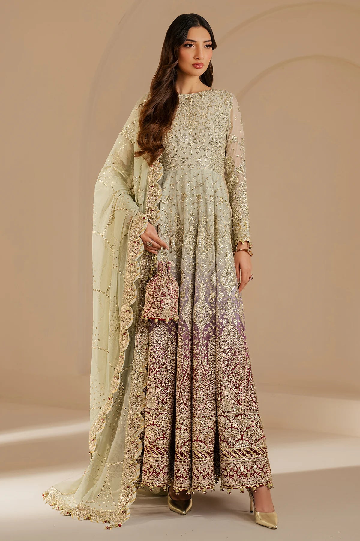 EMBROIDERED CHIFFON WF'25-01