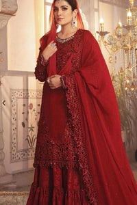 Maria B red Gharara