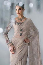 Load image into Gallery viewer, BD-3103-Moon Grey Saree
