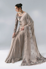 Load image into Gallery viewer, BD-3103-Moon Grey Saree
