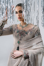 Load image into Gallery viewer, BD-3103-Moon Grey Saree
