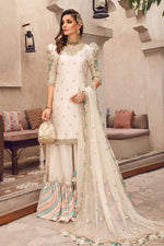 Load image into Gallery viewer, Maria B White Exclusive Silk Lawn Gharara
