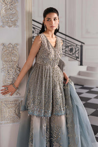 3 Piece Unstitched Embroidered Net Suit | BD-3002