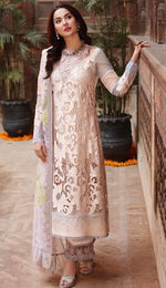 Load image into Gallery viewer, Luxury Embroidered shirt Soft Net Organza Digital Dupatta Dyed Trouser
