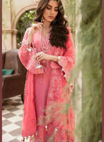 Load image into Gallery viewer, Embroidered Chiffon Suit with Chiffon Dupatta
