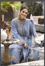 Load image into Gallery viewer, Embroidered Luxury Cotton Suit with Jacquard Dupatta
