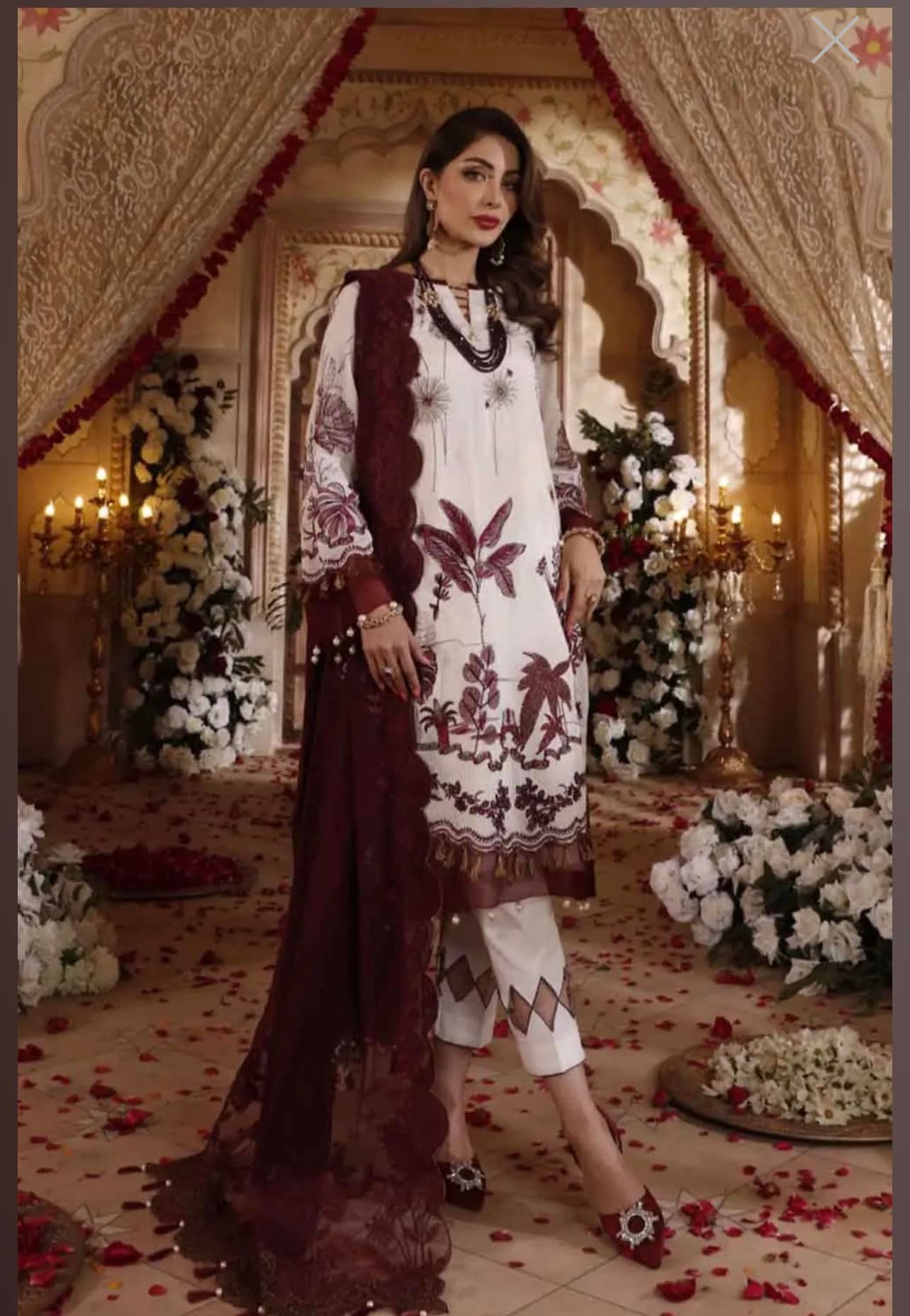 Embroidered Luxury Cotton Suit