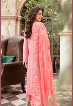 Load image into Gallery viewer, Embroidered Chiffon Suit with Chiffon Dupatta
