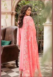 Embroidered Chiffon Suit with Chiffon Dupatta