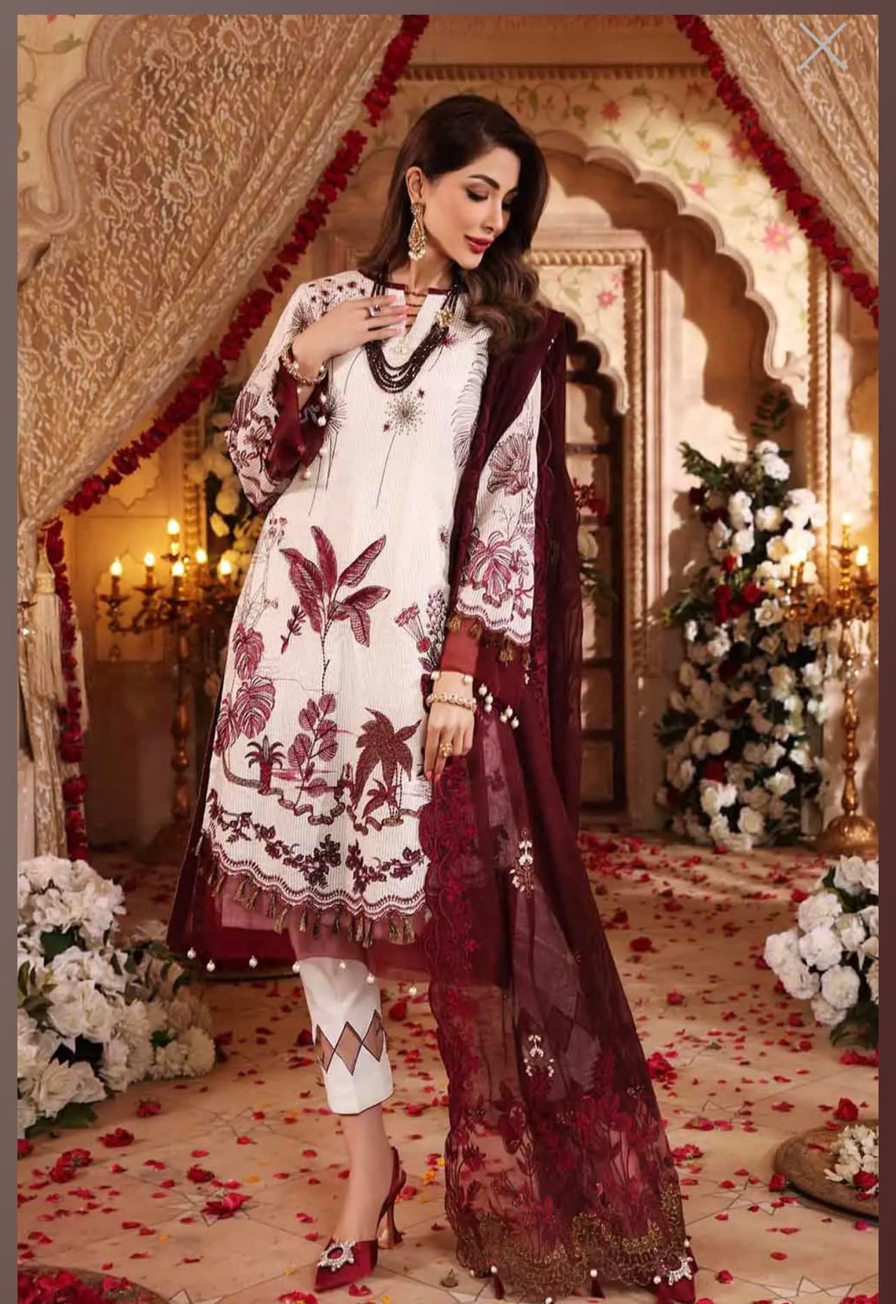 Embroidered Luxury Cotton Suit