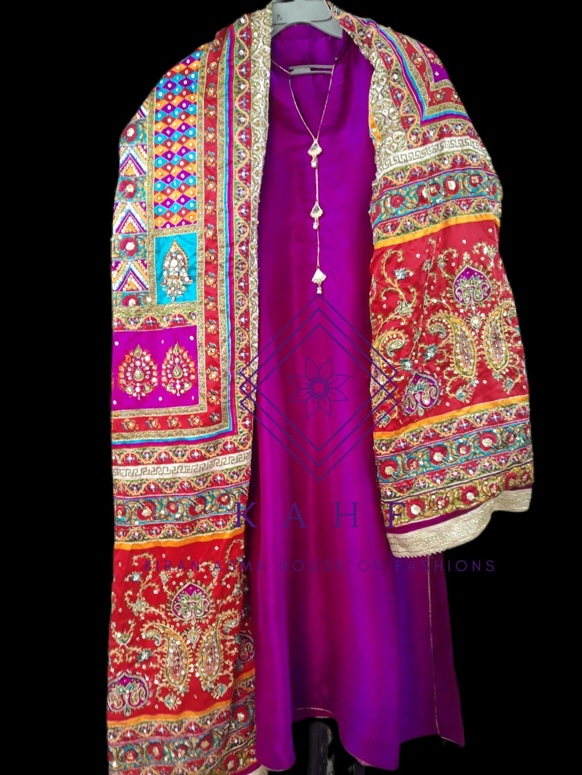 Pure Raw Silk Suits with Embroided Dupattas