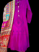 Load image into Gallery viewer, Pure Raw Silk Suits with Embroided Dupattas
