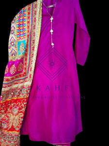 Pure Raw Silk Suits with Embroided Dupattas