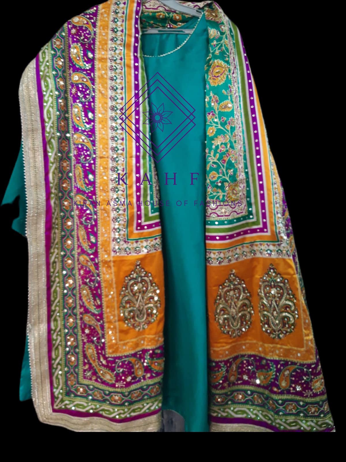 Pure Raw Silk Suits with Embroided Dupattas