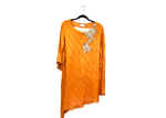 Load image into Gallery viewer, Asymmetrical Embroidered Shirt with Embroidered wide pants
