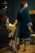 Load image into Gallery viewer, Makhmal; Royal Velvet Teal- AJMR-01
