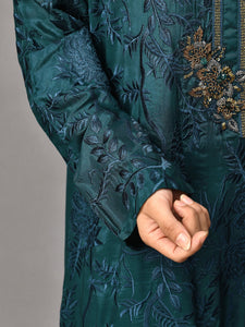 Embroidered Silk Suit