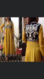 Load image into Gallery viewer, Asymmetrical Embroidered Shirt with Embroidered wide pants
