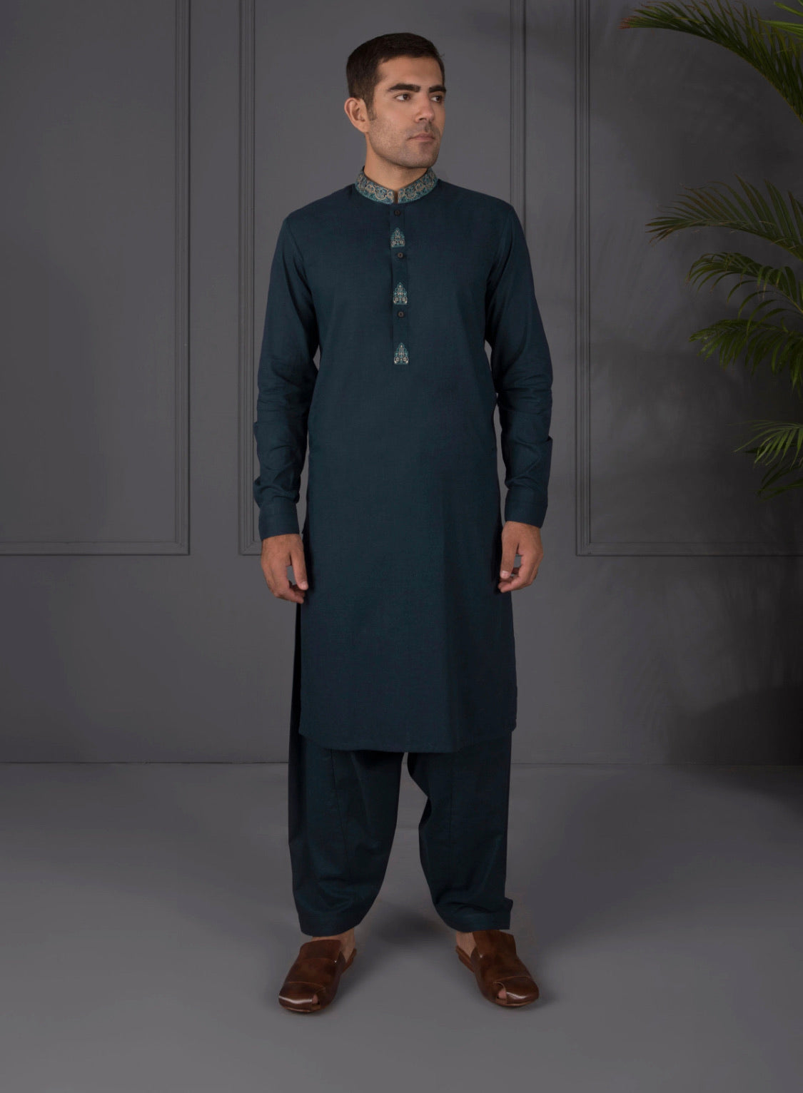 Egyptian Blue Kurta Shalwar