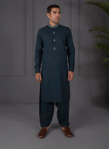 Egyptian Blue Kurta Shalwar