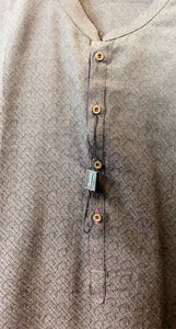 Men’s Brown Kurta With White Shalwar