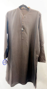 Men’s Brown Kurta With White Shalwar