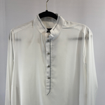 Load image into Gallery viewer, White Collared Shikara Kurta - Slim Fit
