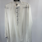 Load image into Gallery viewer, White Collared Shikara Kurta - Slim Fit
