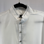 Load image into Gallery viewer, White Collared Shikara Kurta - Slim Fit
