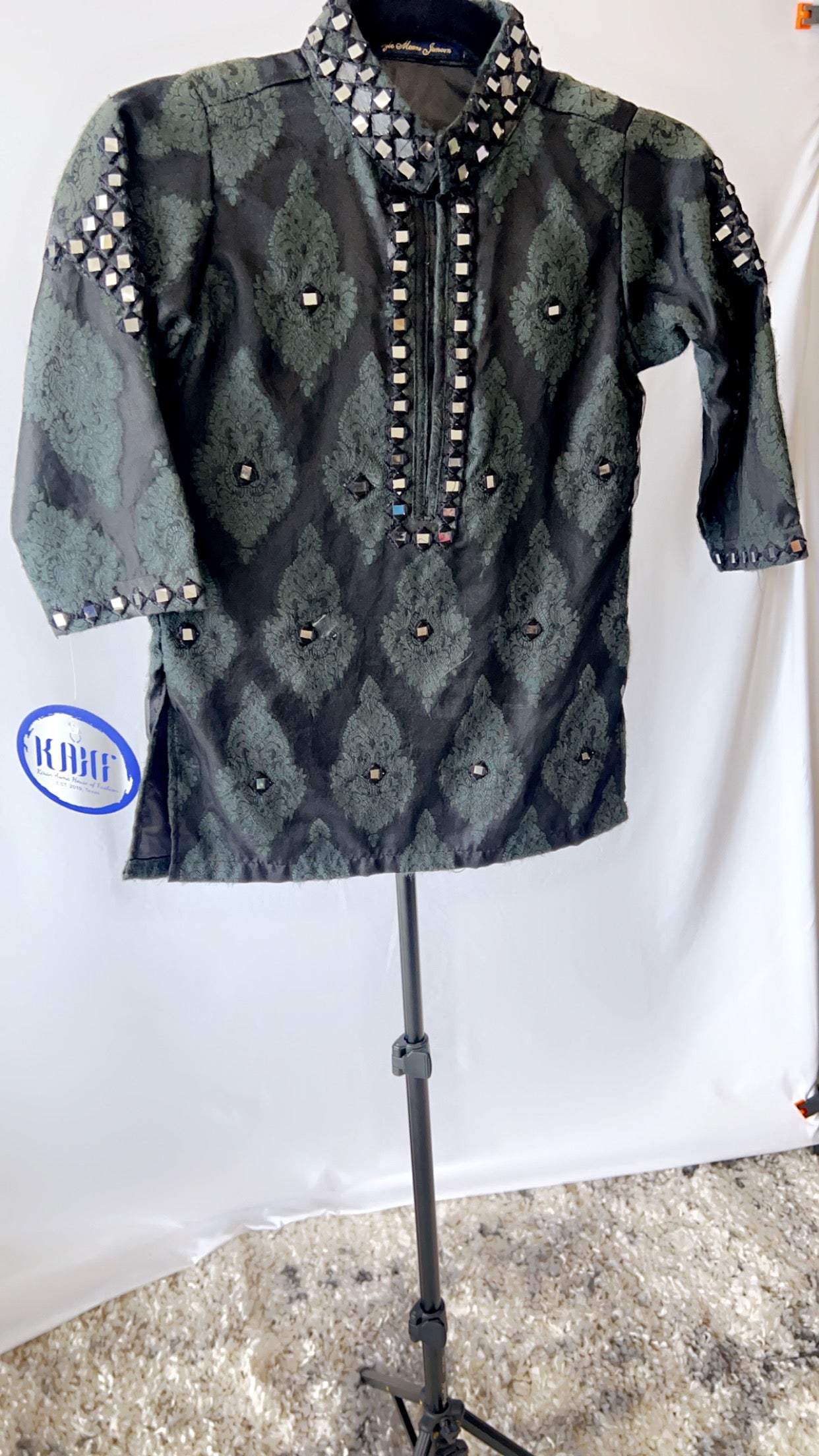 Black Mirrored Dress- Boys