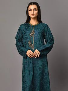 Embroidered Silk Suit