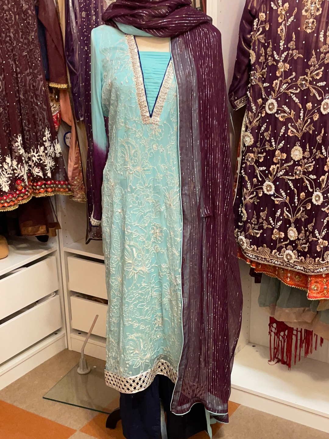 Aqua Formal and Plum