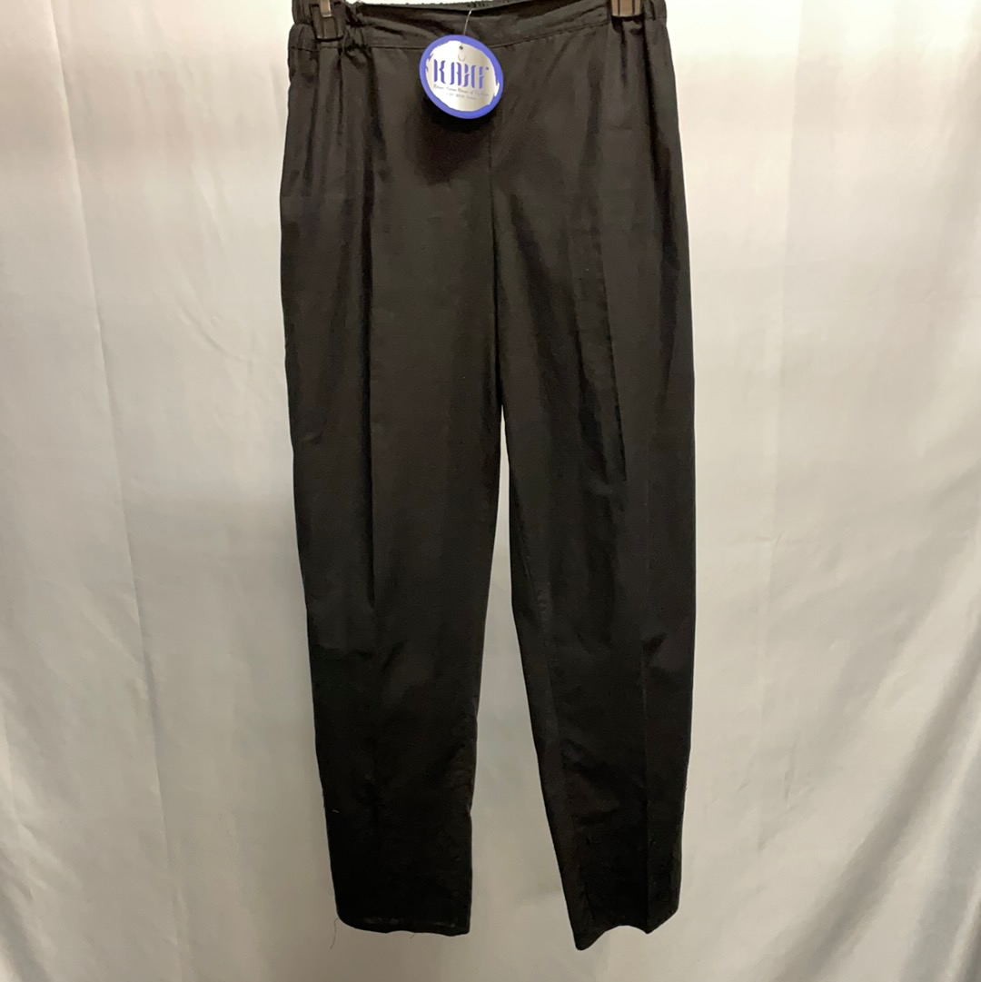 Black Pants w/Lower Embroidery