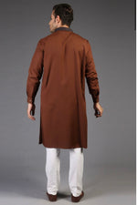 Load image into Gallery viewer, Amir Adnan Collection - Classic Poly Viscose Embroidered Prine Needle Classic Fit Kurta
